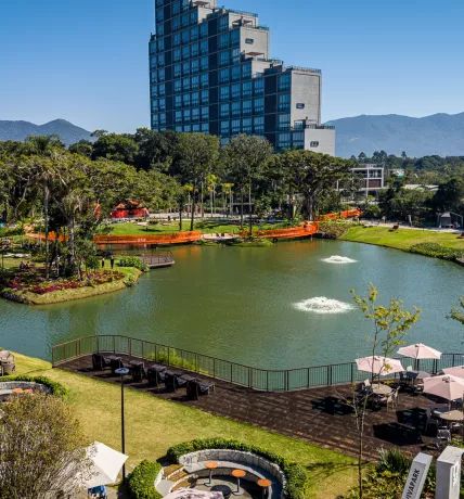 Vokkan conquista 1º lugar em prêmio italiano com paisagismo do Vivapark Porto Belo